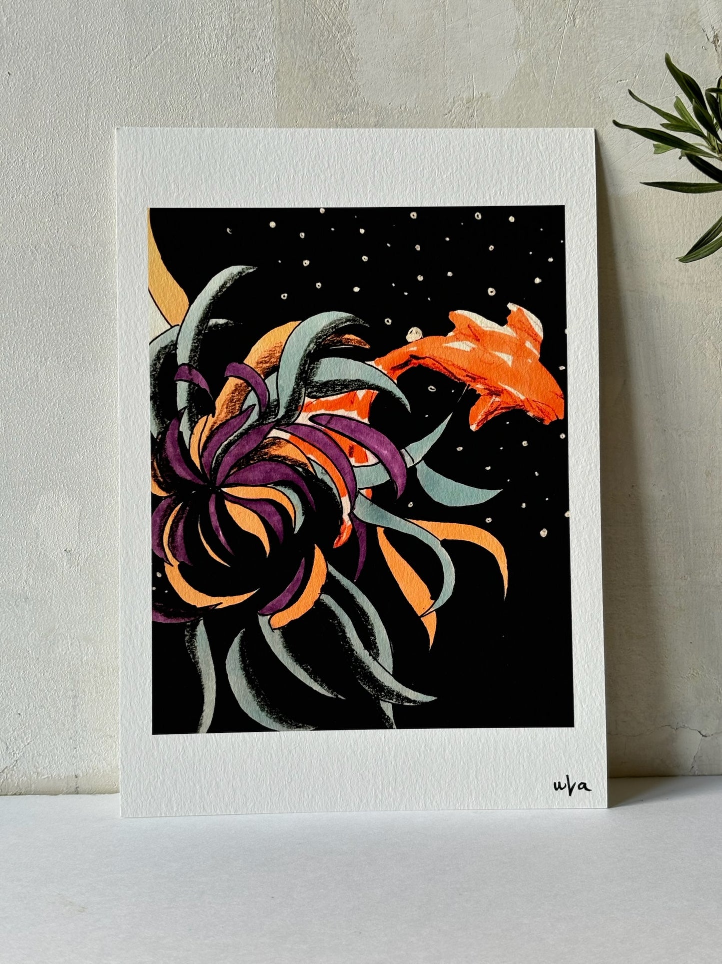 Reproduction d'art - poisson rouge - A5