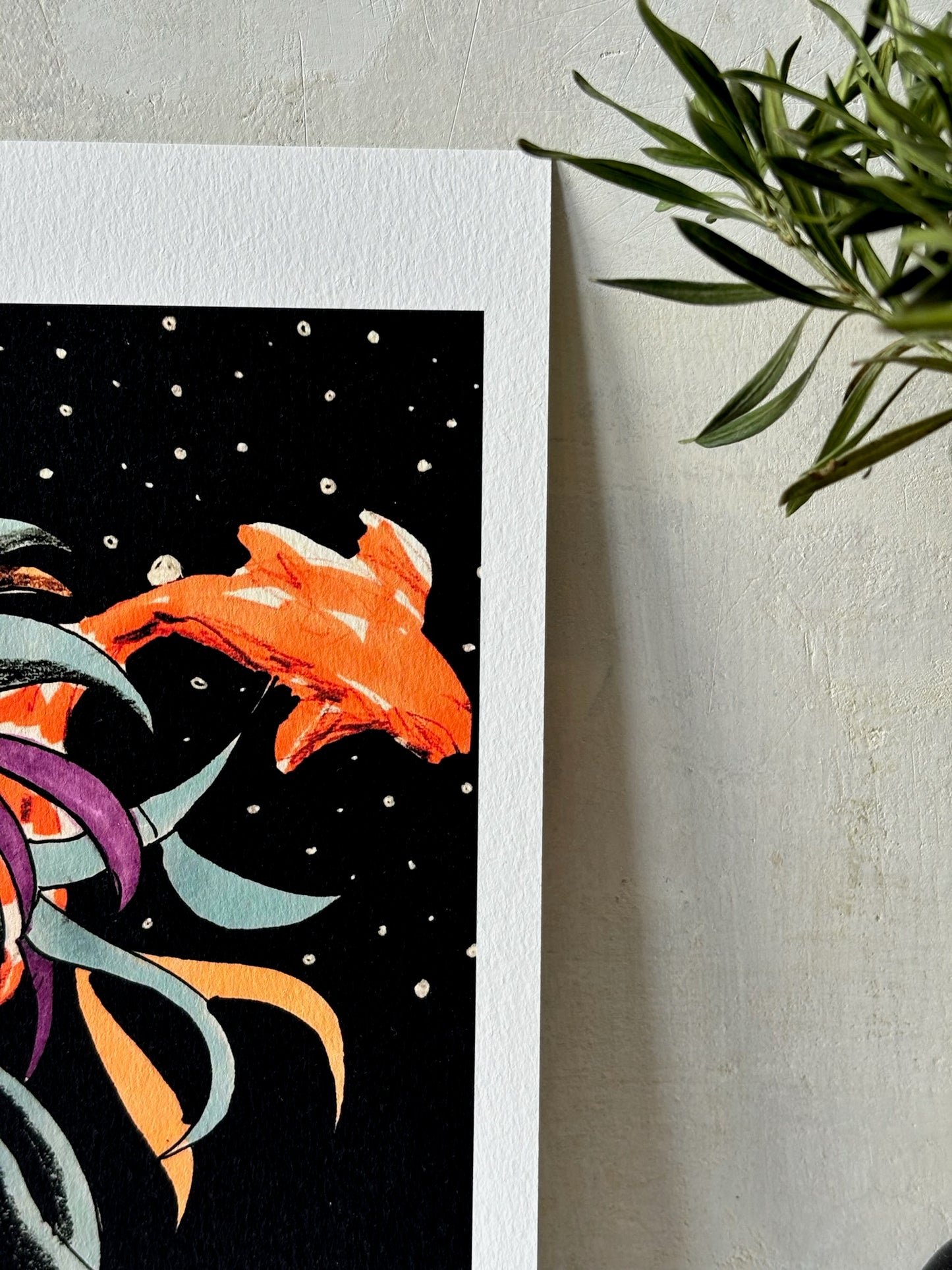 Reproduction d'art - poisson rouge - A5